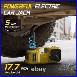 TaskStar Electric Car Jack 5 Ton Hydraulic Car Floor Jack Kit with Impact Wrench