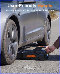 Taskstar 5-Ton (11000lbs) Low Profile Hydraulic Electric Car Jack Lift with Pump