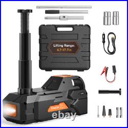 Taskstar 5 Ton Powerful Low Profile Electric Car Jack Built-in Inflatable Pump