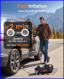 Taskstar 5 Ton Powerful Low Profile Electric Car Jack Built-in Inflatable Pump