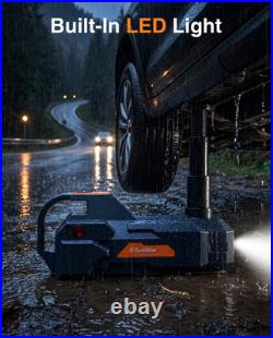 Taskstar 5 Ton Powerful Low Profile Electric Car Jack Built-in Inflatable Pump