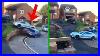 Terrible-Parking-Fail-As-Porsche-Drives-Over-Wall-And-Onto-Another-Car-01-vs