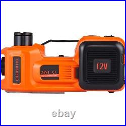Ton 12V Electric Car Floor Jack Hydraulic Tire Inflator Pump withBuilt-in NEW
