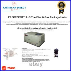Trane Precedent 5 Ton Ac Package Unit 230V / 3Ph RTU/Horizontal 15 SEER