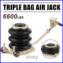 Triple Bag Air Jack 3 Ton 6600lbs Pneumatic Car Jack Lift Height Up to 16 Inch