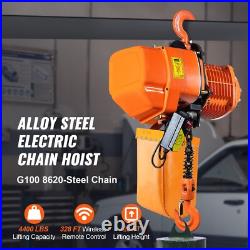 Uimoso Electric Chain Hoist Three Phase Crane Hoist 4400 lb 2T Load 20 ft Lift