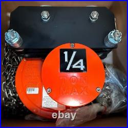 Unused CM Cyclone 646 Trolley Hoist 1/4 Ton, Army Type Unused CM Cyclone 646 Trolley Hoist 1/4 Ton, Army Type