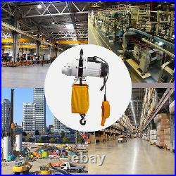 VEVOR 1 Ton Load 10 Ft Lift Round Chain Electric Hoist 2200LB 110V Crane Hoist