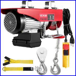 VEVOR 1100LBS Electric Hoist 1/2 Ton Hoist Crane Lift with Wired Remote Control