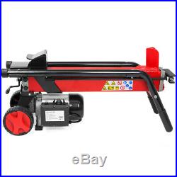 XtremepowerUS 7Ton Electric Log Splitter Wood Cutter with Mobile Hydraulic Wheels