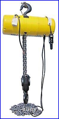 Yale LTI 5 Ton Electric XL Chain Hoist 20ft Lift Length 6 FPM 460V 3 Phase