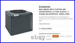 York/Guardian 2.5 Ton 14.3 SEER2 Air Conditioner Condenser